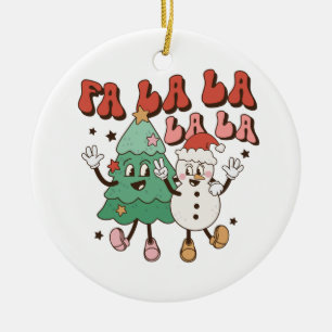 Xmas Geschenk La La La La La La La La La La La La Keramik Ornament