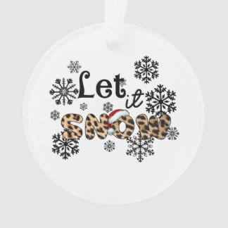 Xmas Geschenk lassen es Schneeleopard Ornament