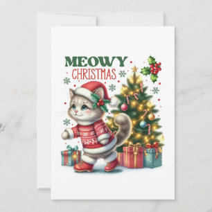 Xmas Geschenk Meowy Weihnachten