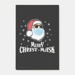 Xmas Geschenk Merry Christmask Post-it Klebezettel