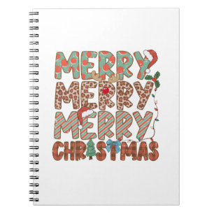 Xmas Geschenk Merry Frohe Weihnachten Notizblock