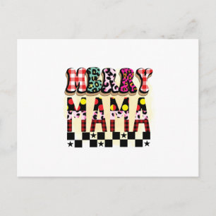 Xmas Geschenk Merry Mama Postkarte