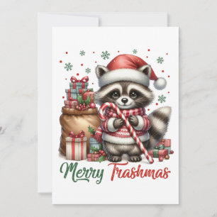 Xmas Geschenk Merry Trashmas Feiertagskarte