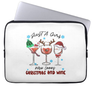 Xmas Geschenk nur ein Mädchen, das Weihnachten und Laptopschutzhülle