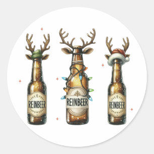 Xmas Geschenk Reinbeer Reinbeer Reinbeer Runder Aufkleber