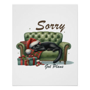 Xmas Geschenk Sorry Got Pläne Poster