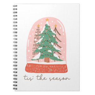 Xmas Geschenk Tree Dies ist die Jahreszeit Notizblock