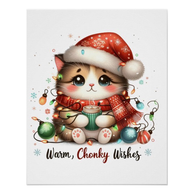 Xmas Geschenk Warme Chonky Wünsche Poster (Vorderseite)