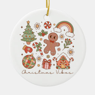 Xmas Geschenk Weihnachts-Vibes Keramik Ornament