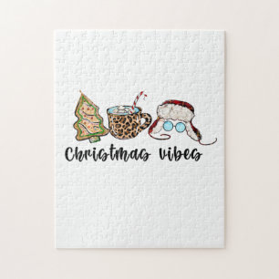 Xmas Geschenk Weihnachts-Vibes Puzzle