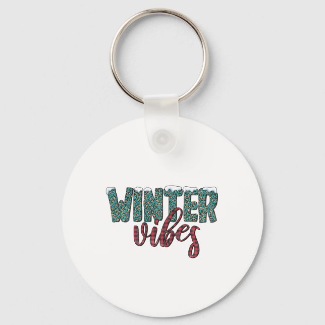 Xmas Geschenk Winter Vibes Schlüsselanhänger (Vorderseite)