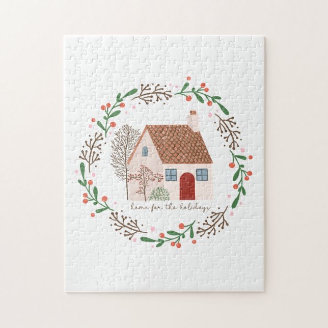 Xmas Geschenk Zuhause für den Urlaub Puzzle (Vertikal)