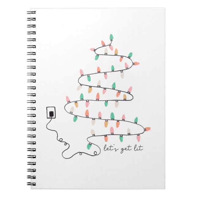 Xmas Geschenke Lass Lit Notizblock (Vorderseite)