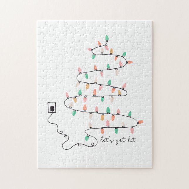 Xmas Geschenke Lass Lit Puzzle (Vertikal)