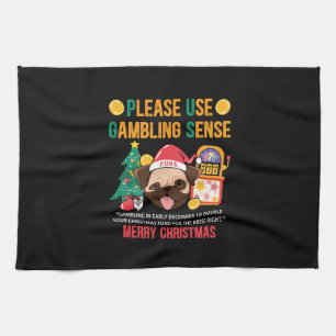 Xmas Geschenke MÖPSEN Der Kaninchenberater Geschirrtuch