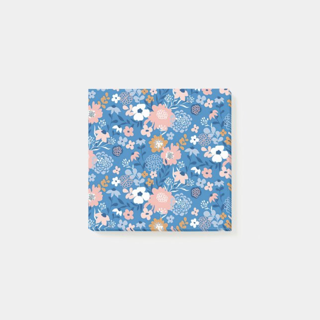 Xmas Geschenkstoff-Design mit einfachen Blume Post-it Klebezettel (Vorderseite)