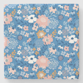 Xmas Geschenkstoff-Design mit einfachen Blume Steinuntersetzer