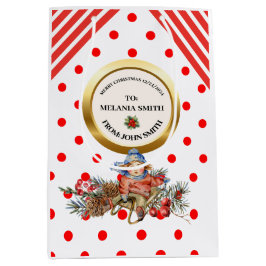 XMAS GIFT BAG MITTLERE GESCHENKTÜTE