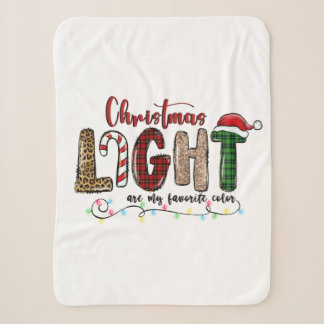 Xmas Gift Chritsmas Light Are My Favorite Color Sherpadecke