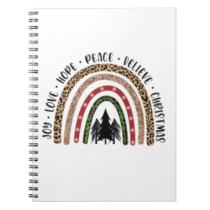 Xmas Gift Joy Liebe Hope Peace Notizblock