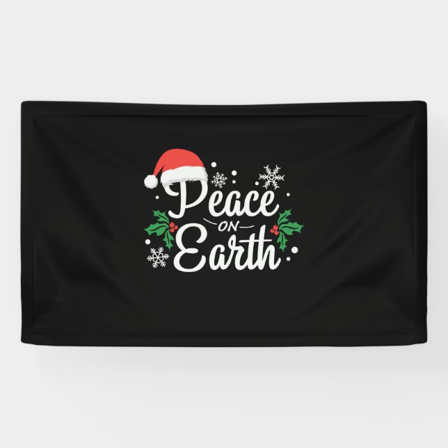 Xmas Gift Peace On Earth Banner (Horizontal)