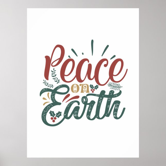 Xmas Gift | Peace On Earth Poster (Vorne)