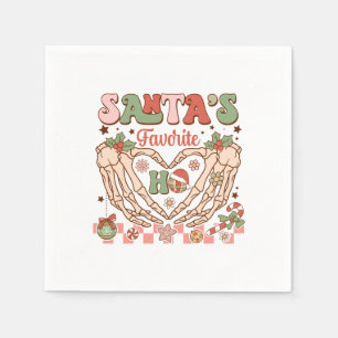 Xmas Gift Santa's Lieblings-Ho Serviette