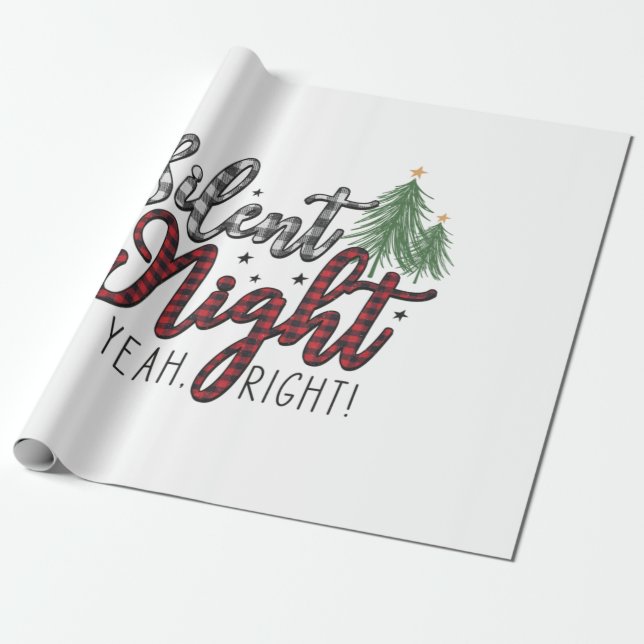 Xmas Gift Silent Night Yeah Geschenkpapier (Ungerollt)