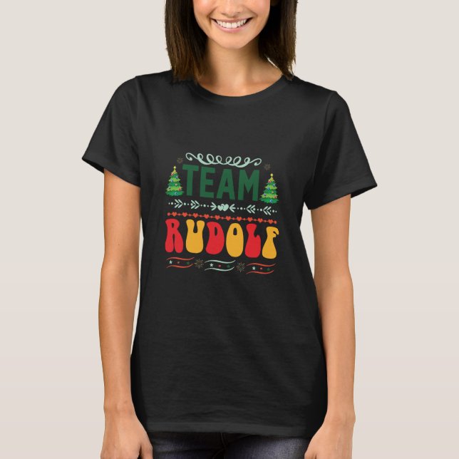 Xmas Gift Team Rudolf T-Shirt (Vorderseite)