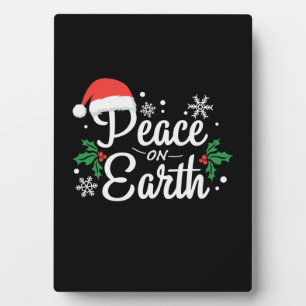 Xmas Gift Weltfrieden Fotoplatte
