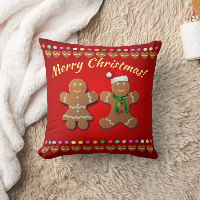 Xmas Gingerbrot Kekse Kissen Kissen Kissen (Decke)