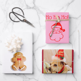 Xmas Gingerschnappwrapping Paper Flat Sheet Set 3 Geschenkpapier Set