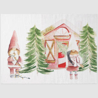 XMAS-Gnome-Design 1 Seidenpapier