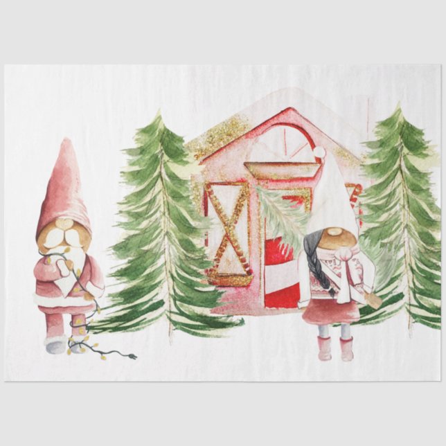 XMAS-Gnome-Design 1 Seidenpapier (Vorderseite)