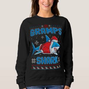 Xmas Gramps Santa Shark Lover Weihnachtsfamilie Ug Sweatshirt