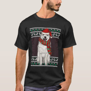 Xmas Great Pyrenäen Hund Weihnachtsmannmütze hässl T-Shirt