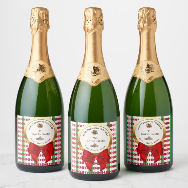 XMAS green & red numbers zero original (Flaschen)