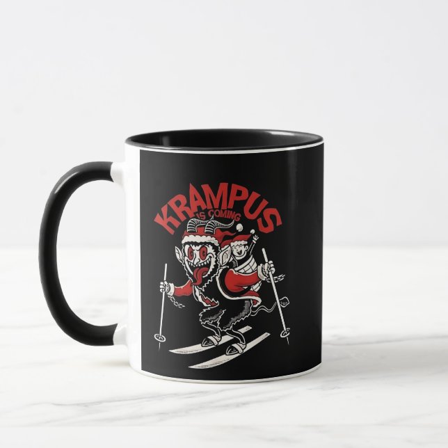 Xmas Gruss Vom Krampus Christmas Devil Tasse (Links)