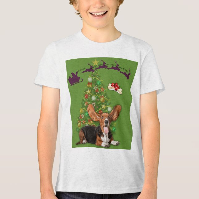 Xmas-Hemd Tri-Blend Shirt (Vorderseite)