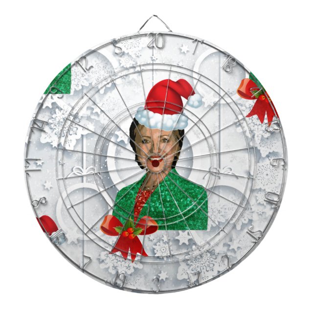 xmas-Hillary-Klaue Dartscheibe (vorne)
