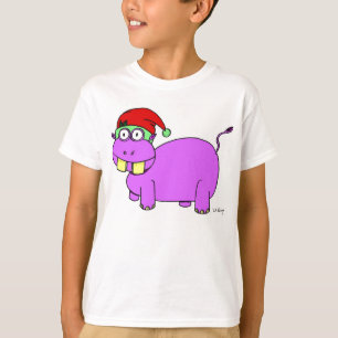 Xmas Hippo Kinderhemden T-Shirt