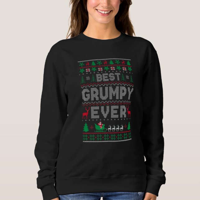 Xmas Holiday Best Grumpy Ever Ugly Christmas Sweat Sweatshirt (Vorderseite)
