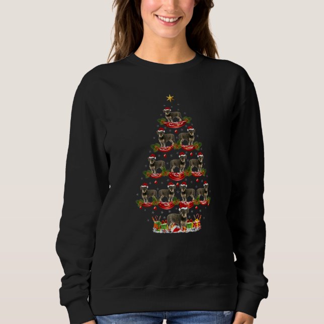 Xmas Holiday German Wirehaired Pointer Dog Christm Sweatshirt (Vorderseite)