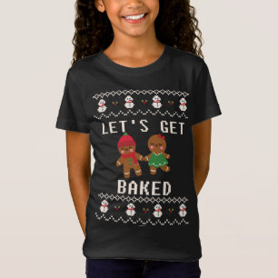 Xmas Holiday Gingerbread Mann Frau wird gebacken T-Shirt