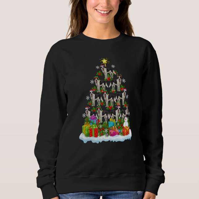 Xmas Holiday  Santa Border Collie Dog Christmas Tr Sweatshirt (Vorderseite)