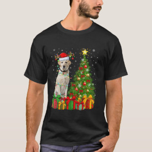 Xmas Holiday Santa Labrador Retriever Dog Christma T-Shirt