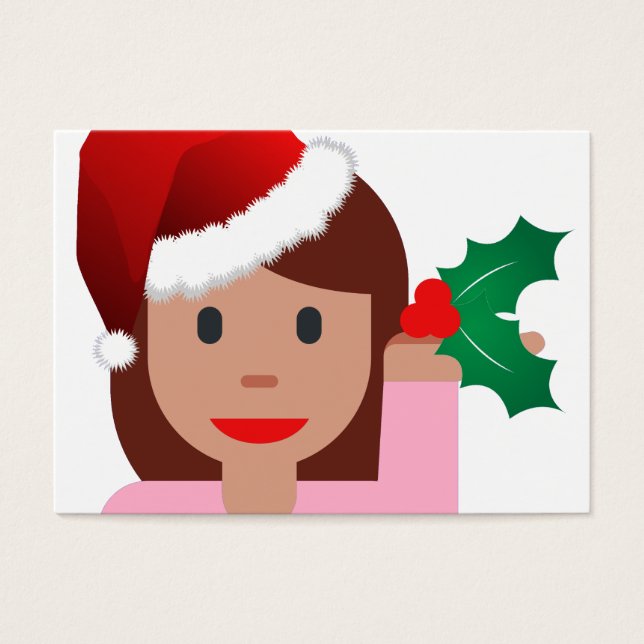 xmas information girl emoji (Vorderseite)