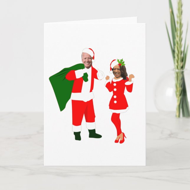 xmas jobiden santa kamala harris einladung (Vorderseite)