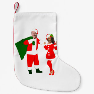 xmas jobiden santa kamala harris kleiner weihnachtsstrumpf