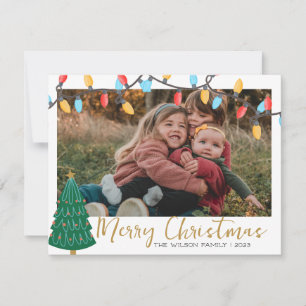 Xmas Joy Weihnachtsfamilienfoto Grußkarte Feiertagskarte